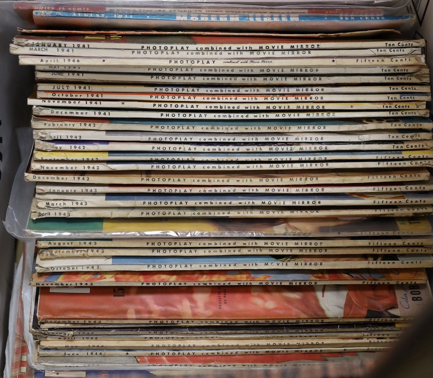 A quantity of 1940's and later US Photoplay movie magazines